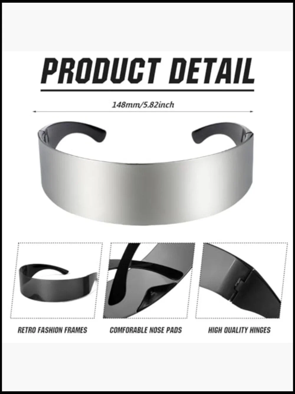 12 Pairs Futuristic Cyber Visor Sunglasses 80s Shield Glasses Costume Cosplay